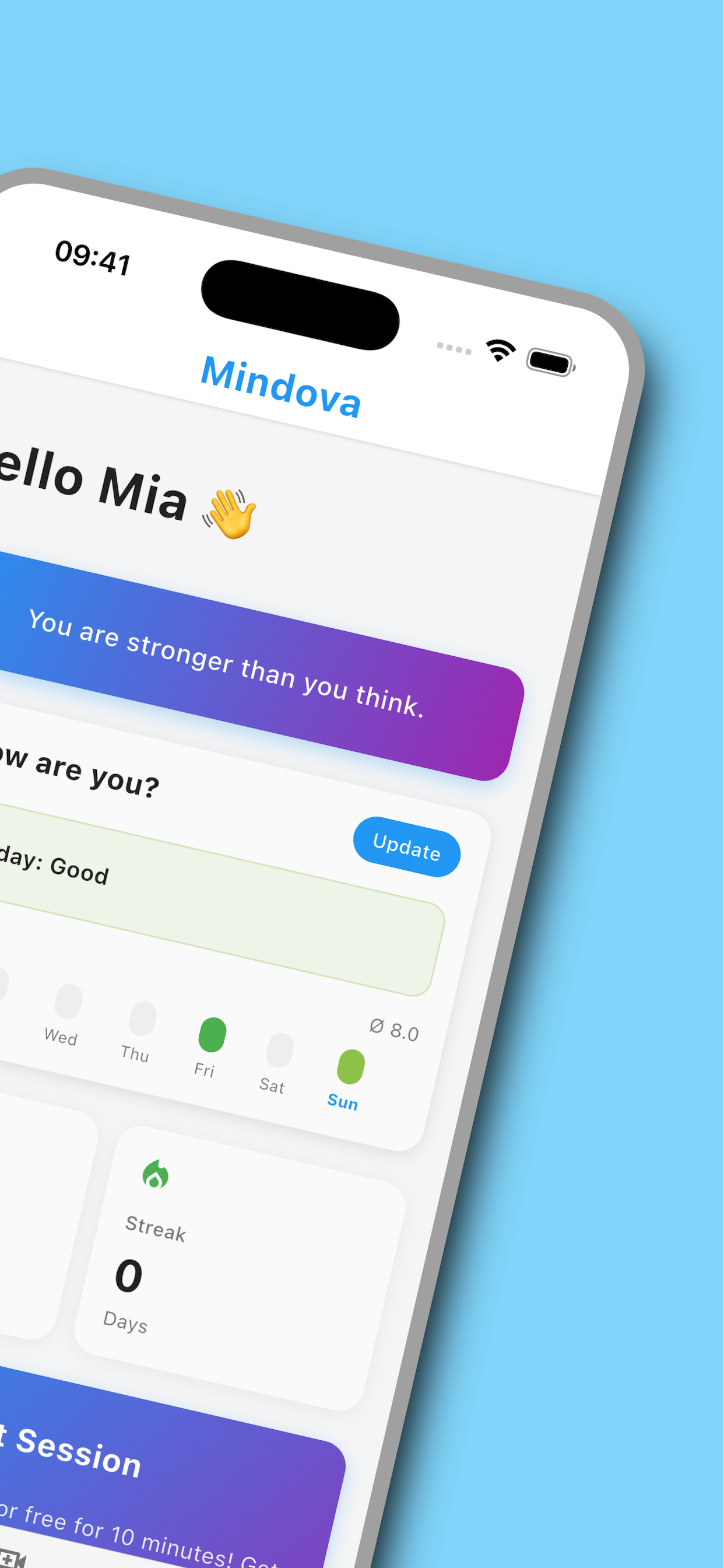 Mindova App Screenshot 2
